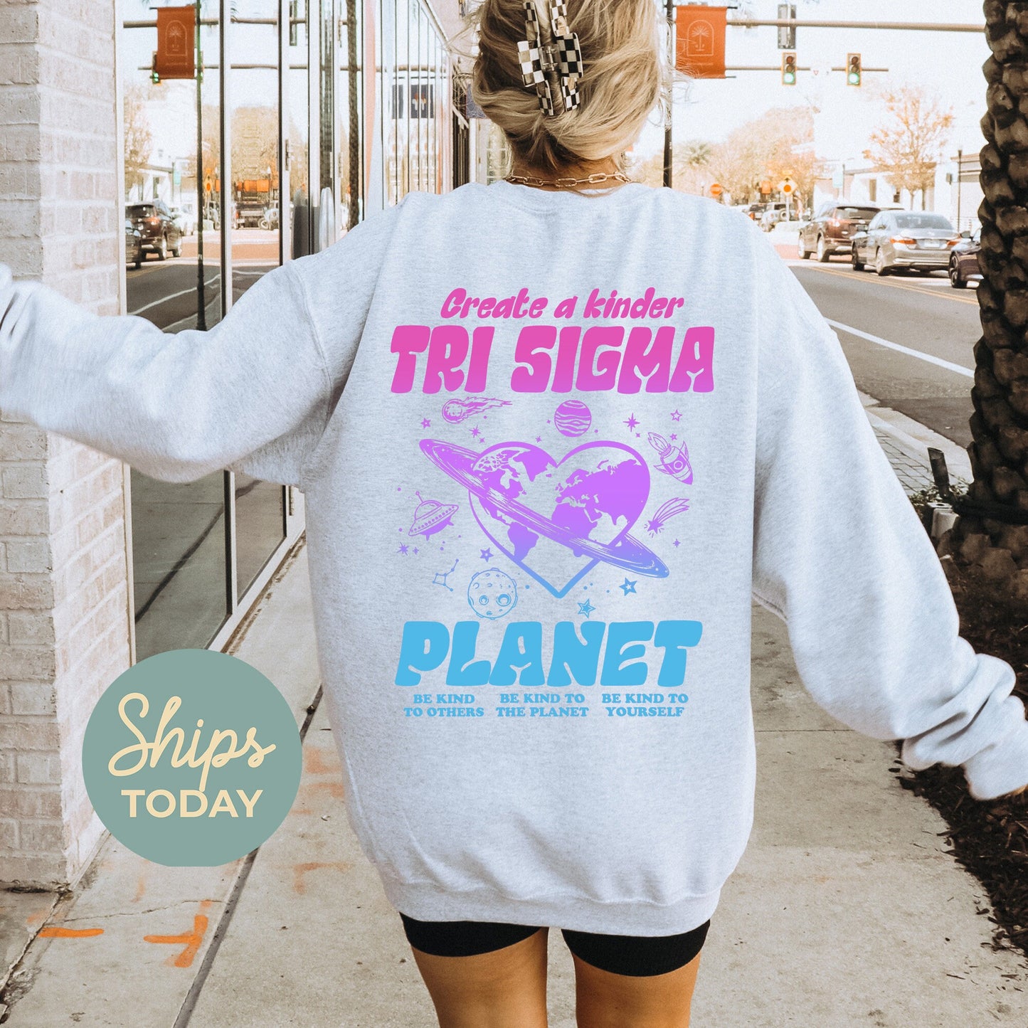 Sigma Sigma Sigma Ombre Worlds Sorority Sweatshirt _ 35564g