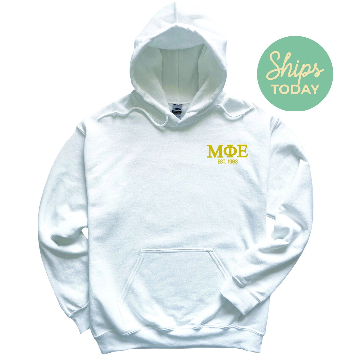 Mu Phi Epsilon Repeating Letters COED Hoodie _ 35591g