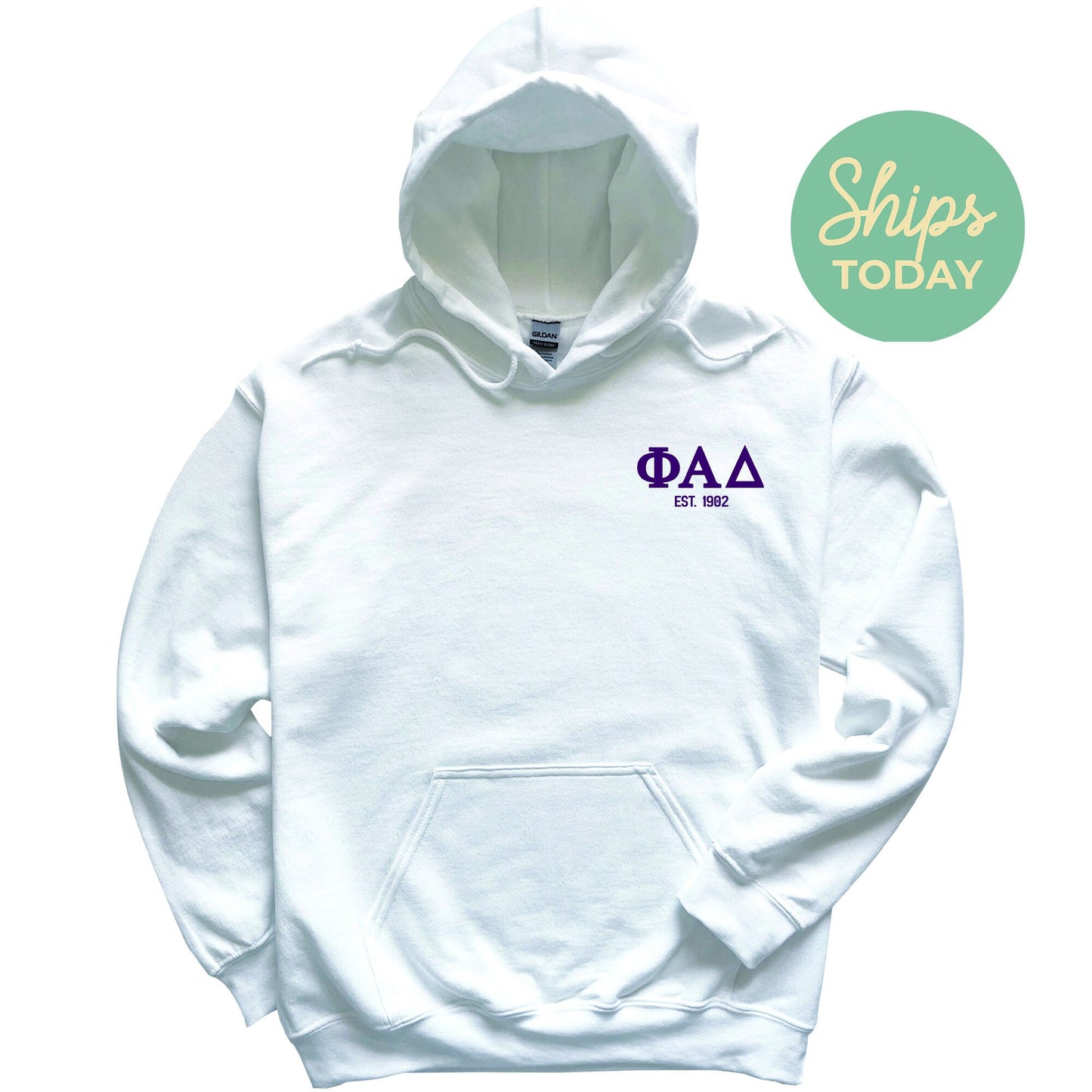 Phi Alpha Delta Repeating Letters COED Hoodie _ 35592g