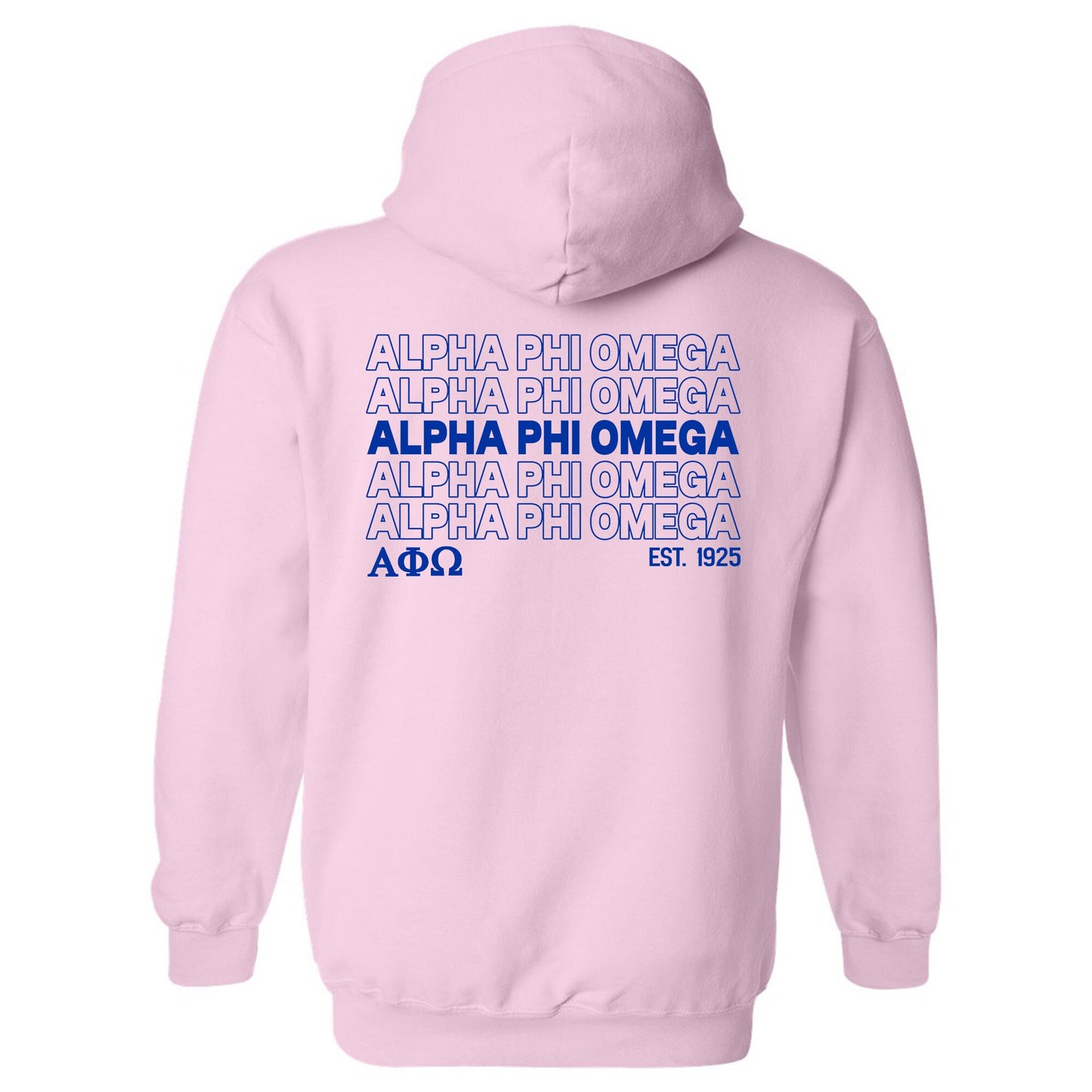 Alpha Phi Omega Repeating Letters COED Hoodie _ 35585g