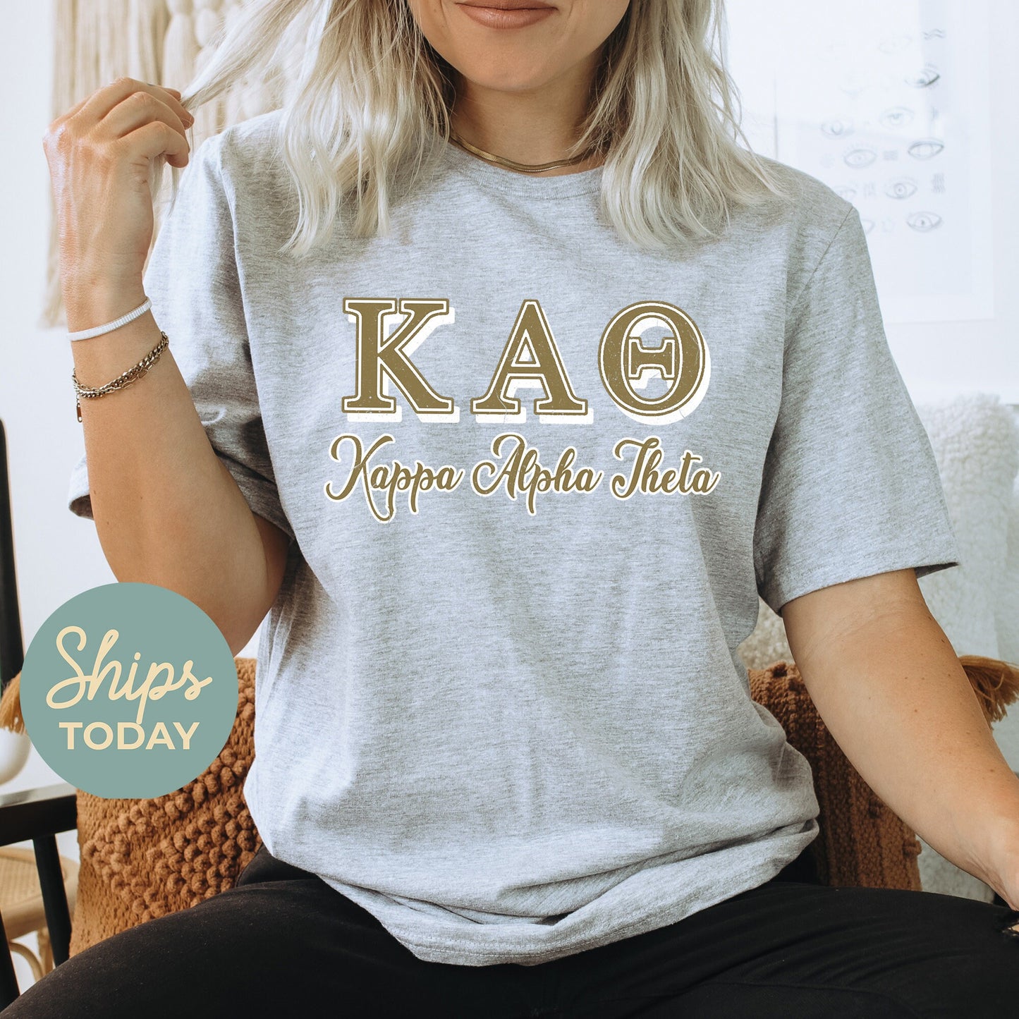 Kappa Delta Greek Colors Sorority T-shirt _ 36085g