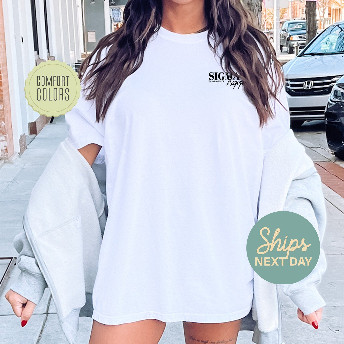 Sigma Kappa Basic Comfort Colors Sorority T-shirt _ 39160g