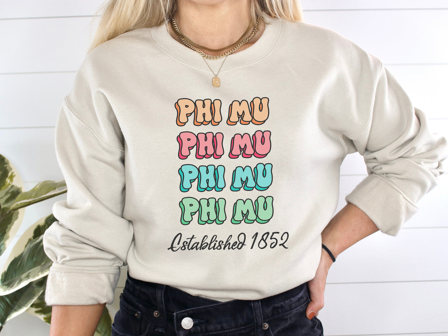 Phi Mu Lucy Sorority Sweatshirt _ 276g