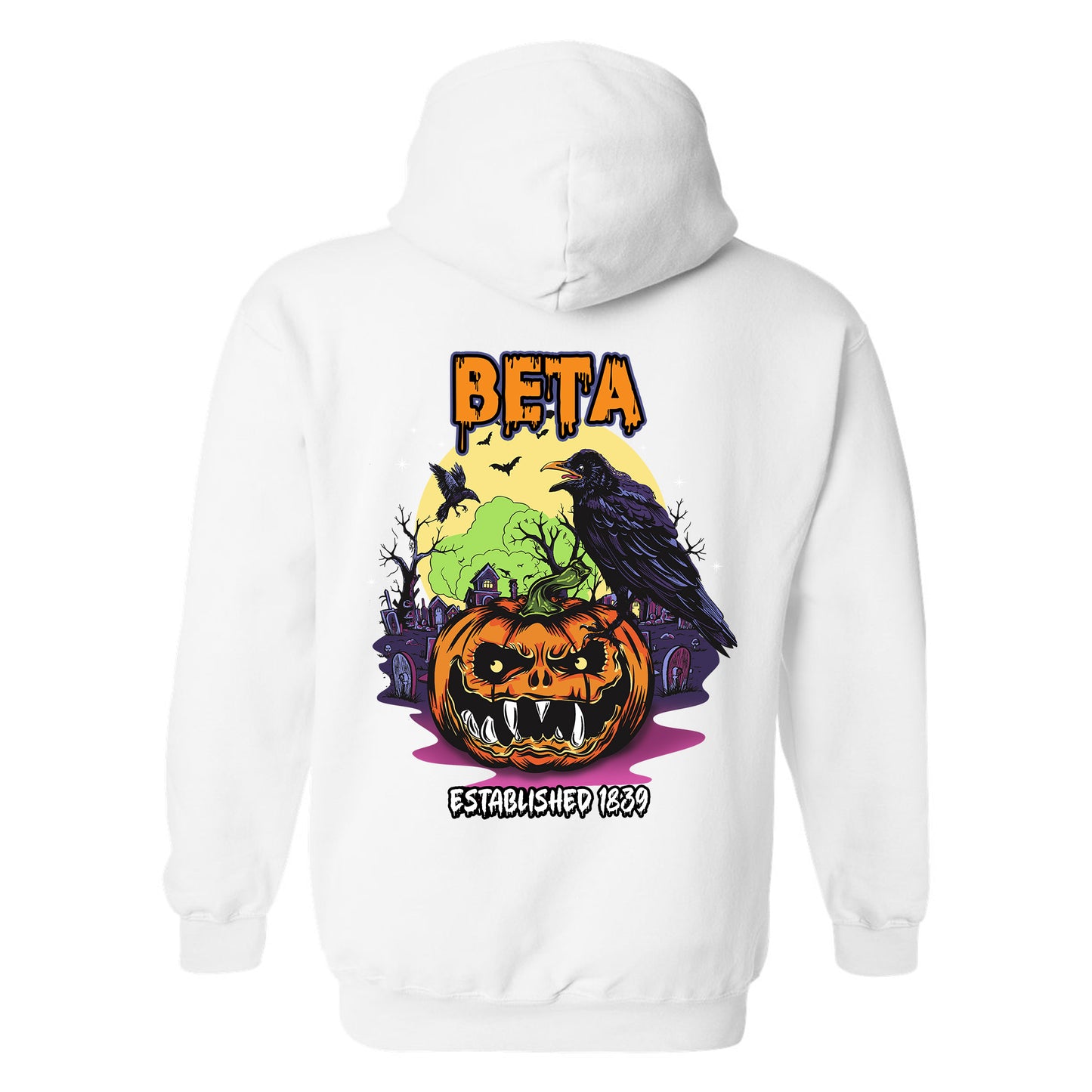 Beta Theta Pi Halloween Bats Fraternity Hoodie _ 36256g