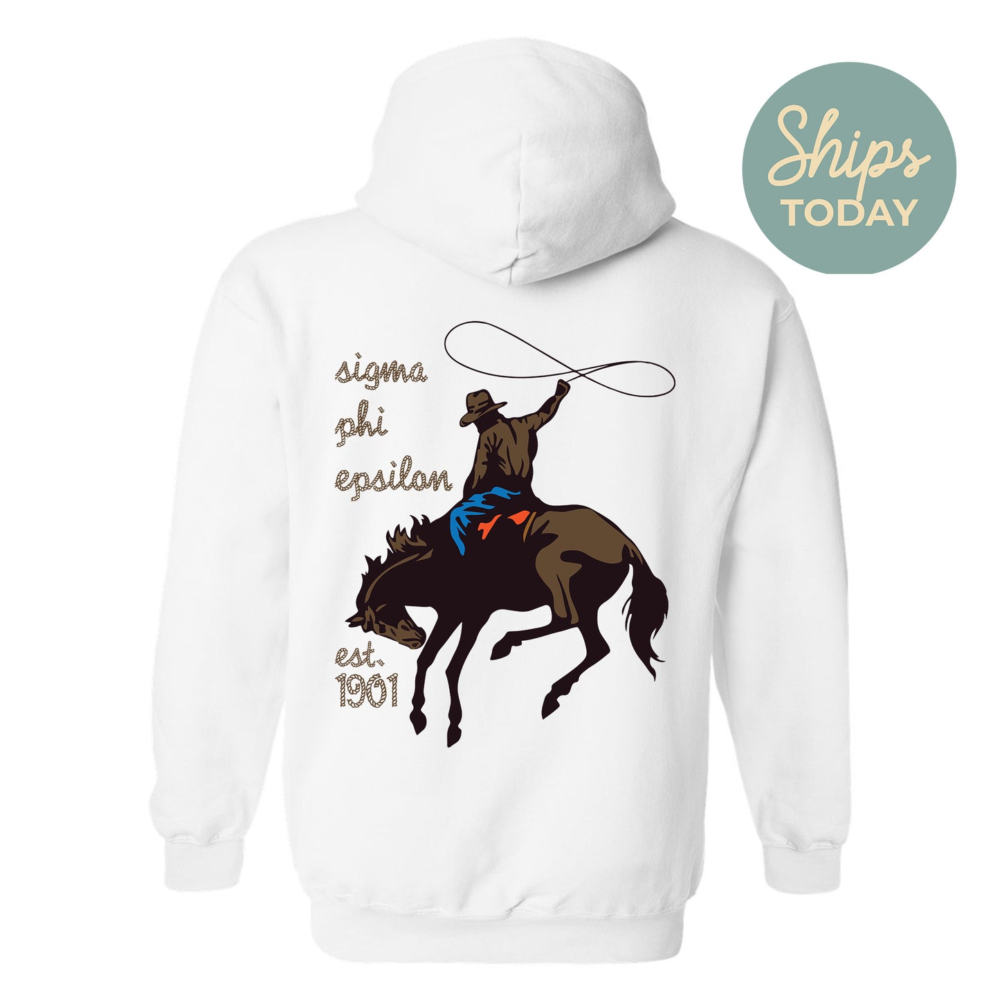 Sigma Phi Epsilon Cowboy Fraternity Hoodie _ 31204g