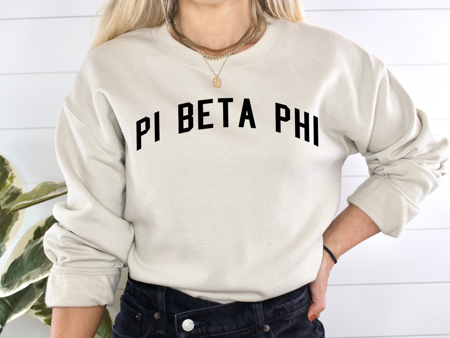 Pi Beta Phi Just Bold Sorority Sweatshirt _ 2389g