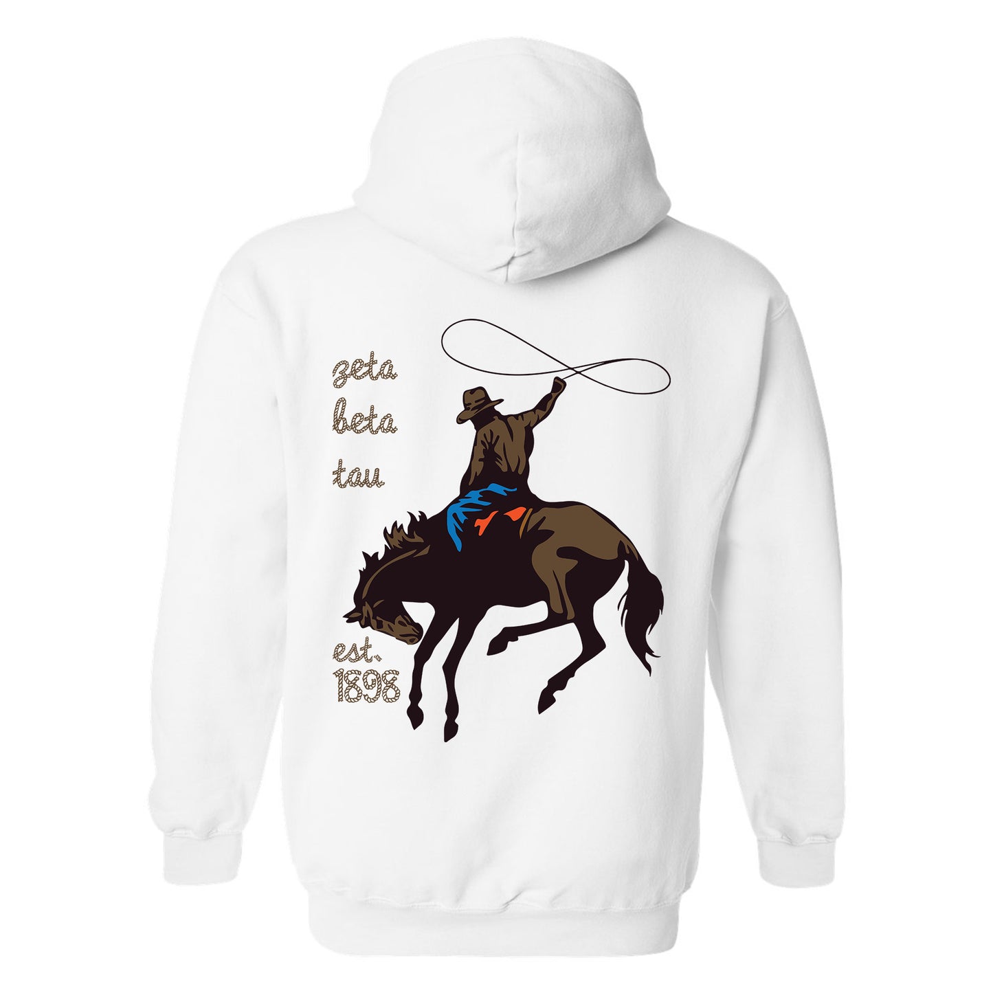Zeta Beta Tau Cowboy Fraternity Hoodie _ 31209g
