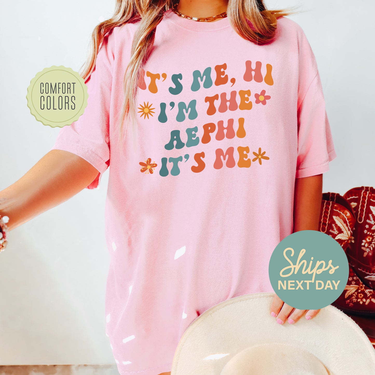 Alpha Epsilon Phi Style Comfort Colors Sorority T-shirt _ 35993g