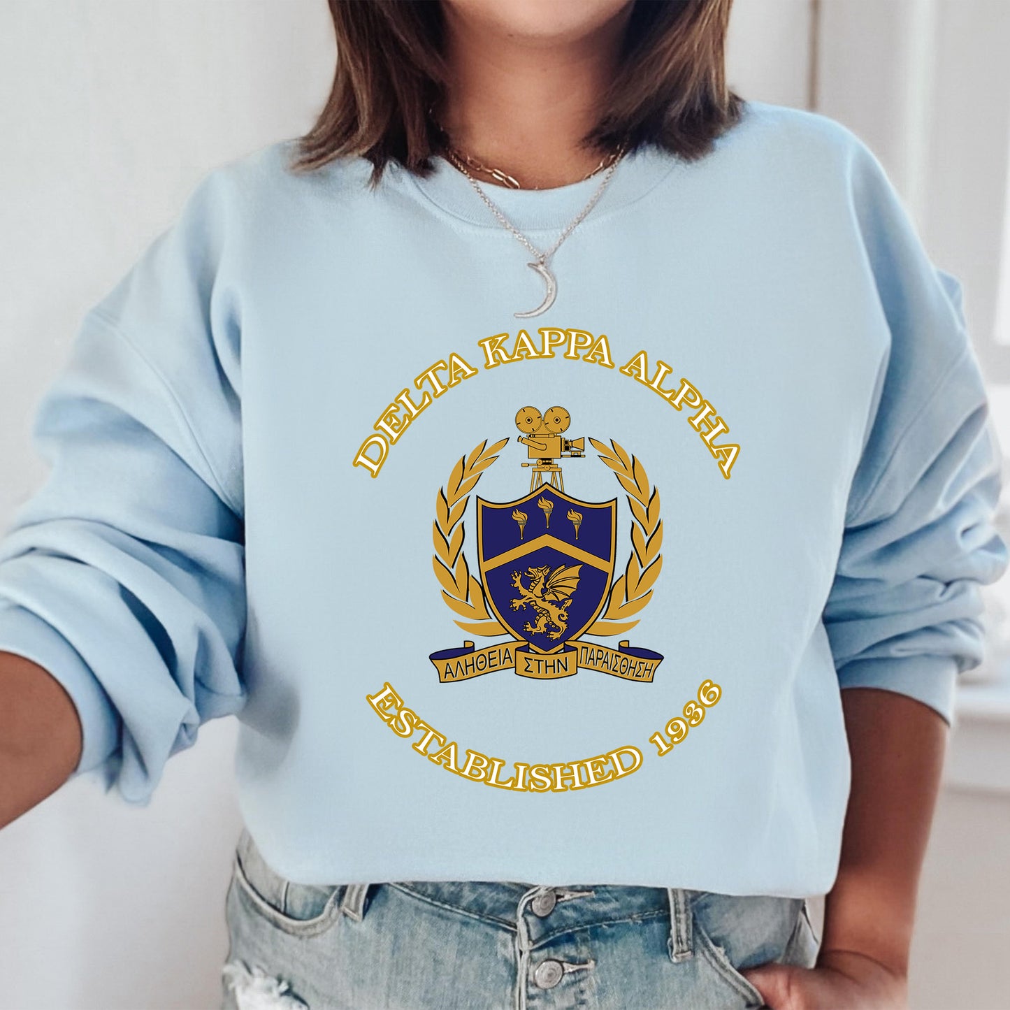 Delta Kappa Alpha Iconic Insignia COED Sweatshirt _ 35667g