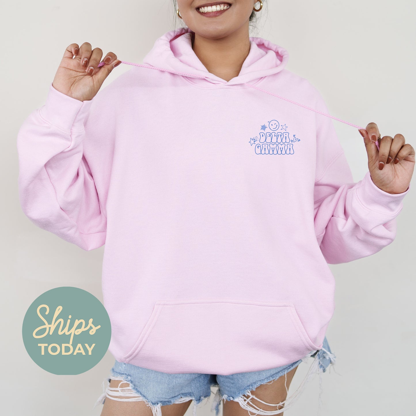 Delta Gamma Scribble Sorority Hoodie _ 35500g