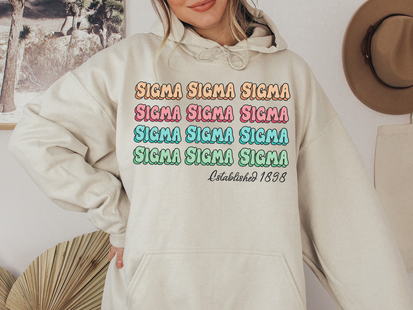 Sigma Sigma Sigma Lucy Sorority Hoodie _ 281g