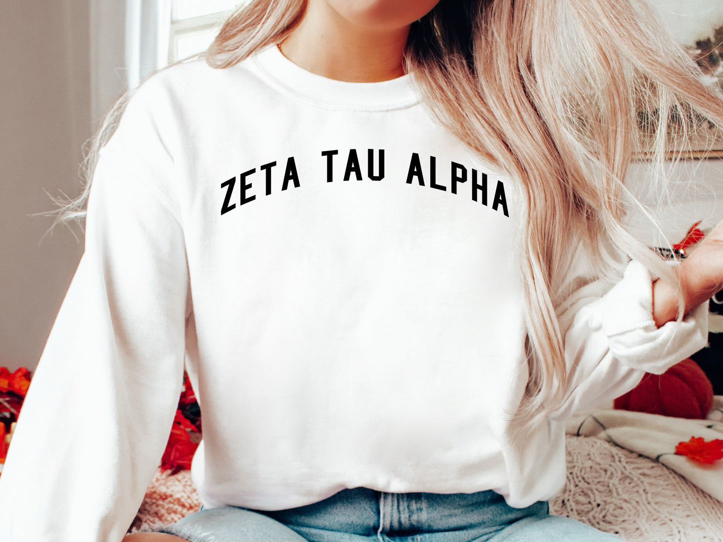 Zeta Tau Alpha Just Bold Sorority Sweatshirt _ 2394g
