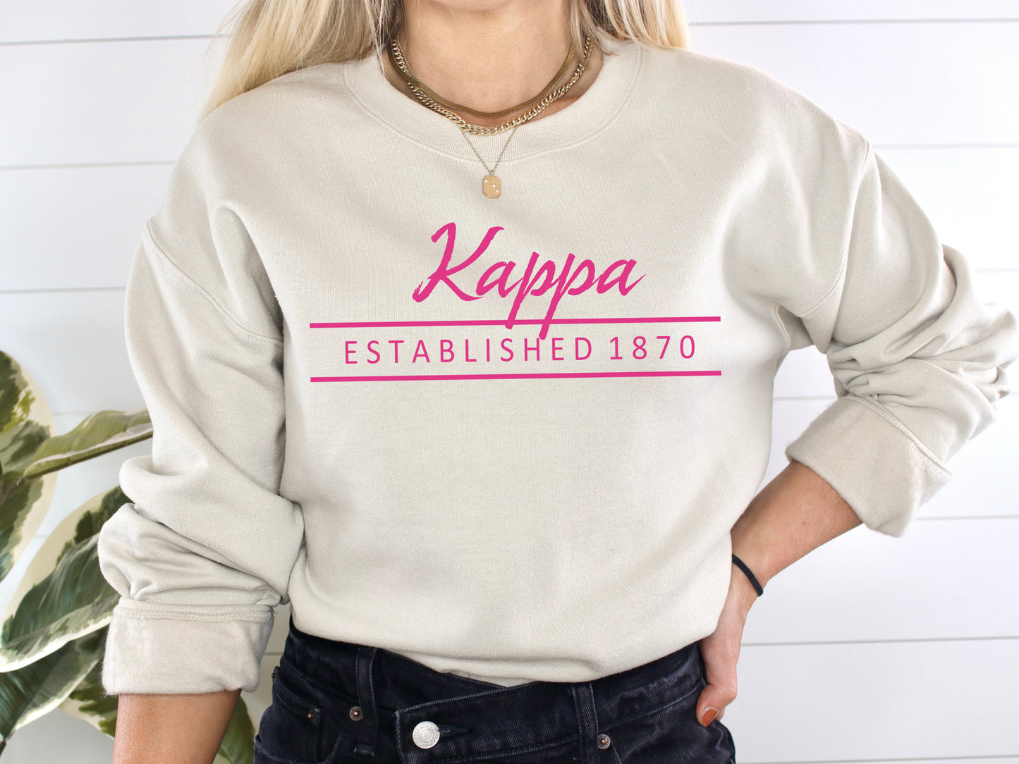 Kappa Kappa Gamma All Pink Sorority Sweatshirt _ 769g