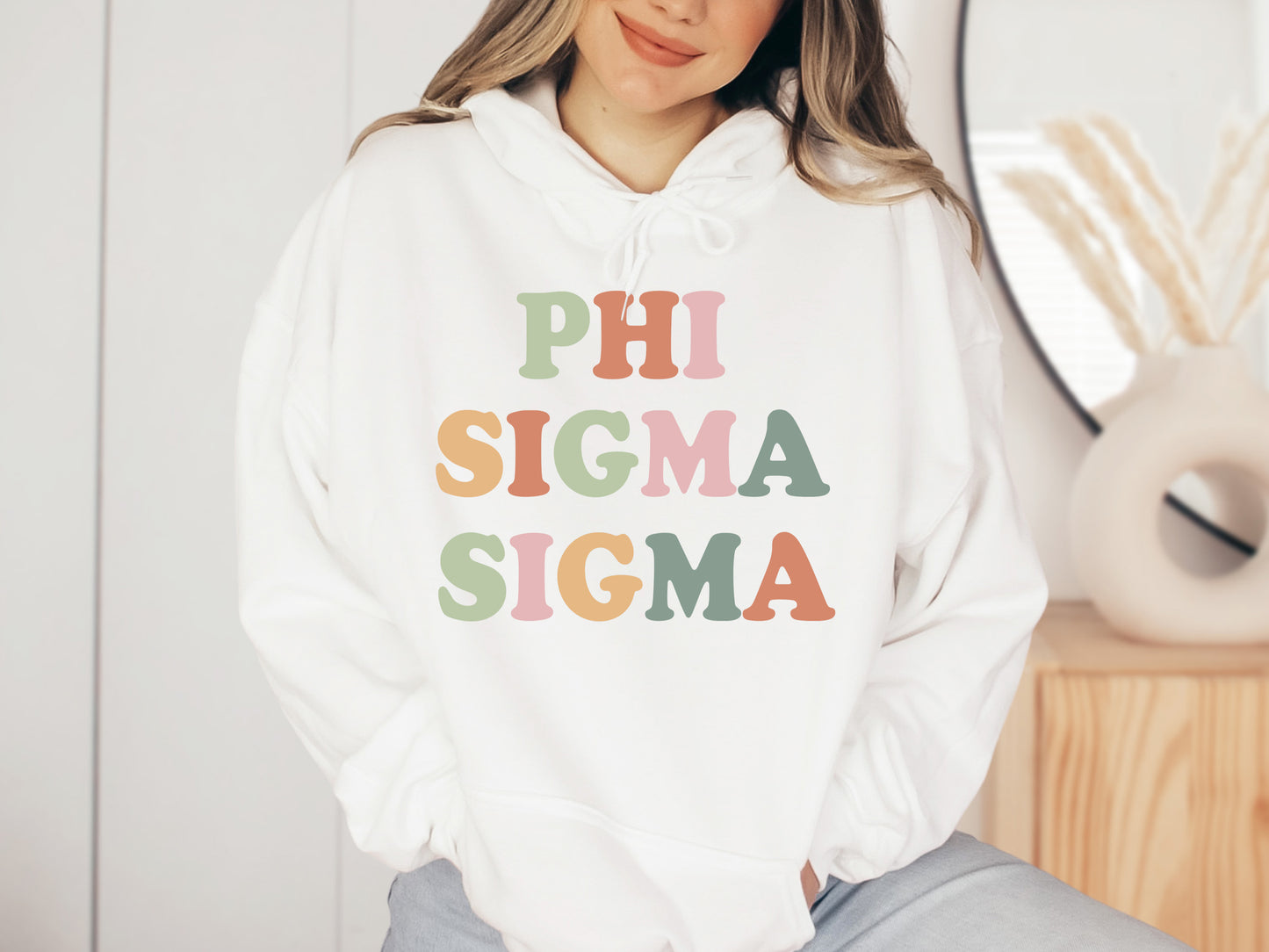 Phi Sigma Sigma Bright and Proud Sorority Hoodie _ 433g