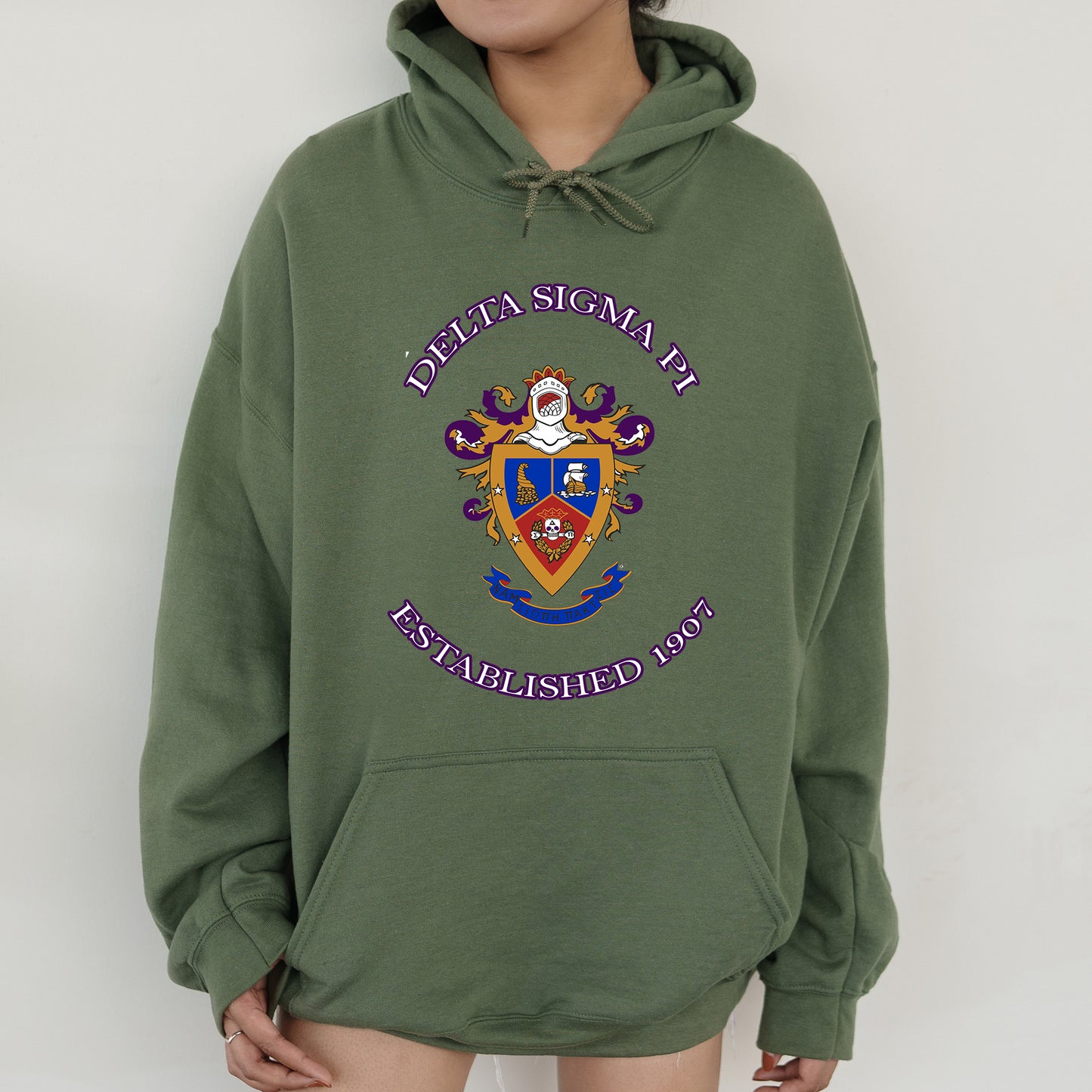 Delta Sigma Pi Iconic Insignia COED Hoodie _ 35668g