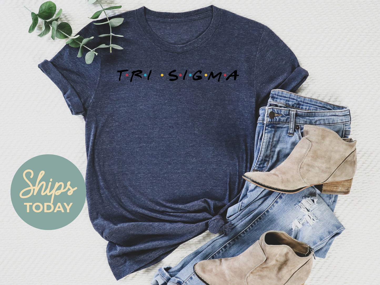 Sigma Sigma Sigma Friends Frenzy Sorority T-shirt _ 30669g