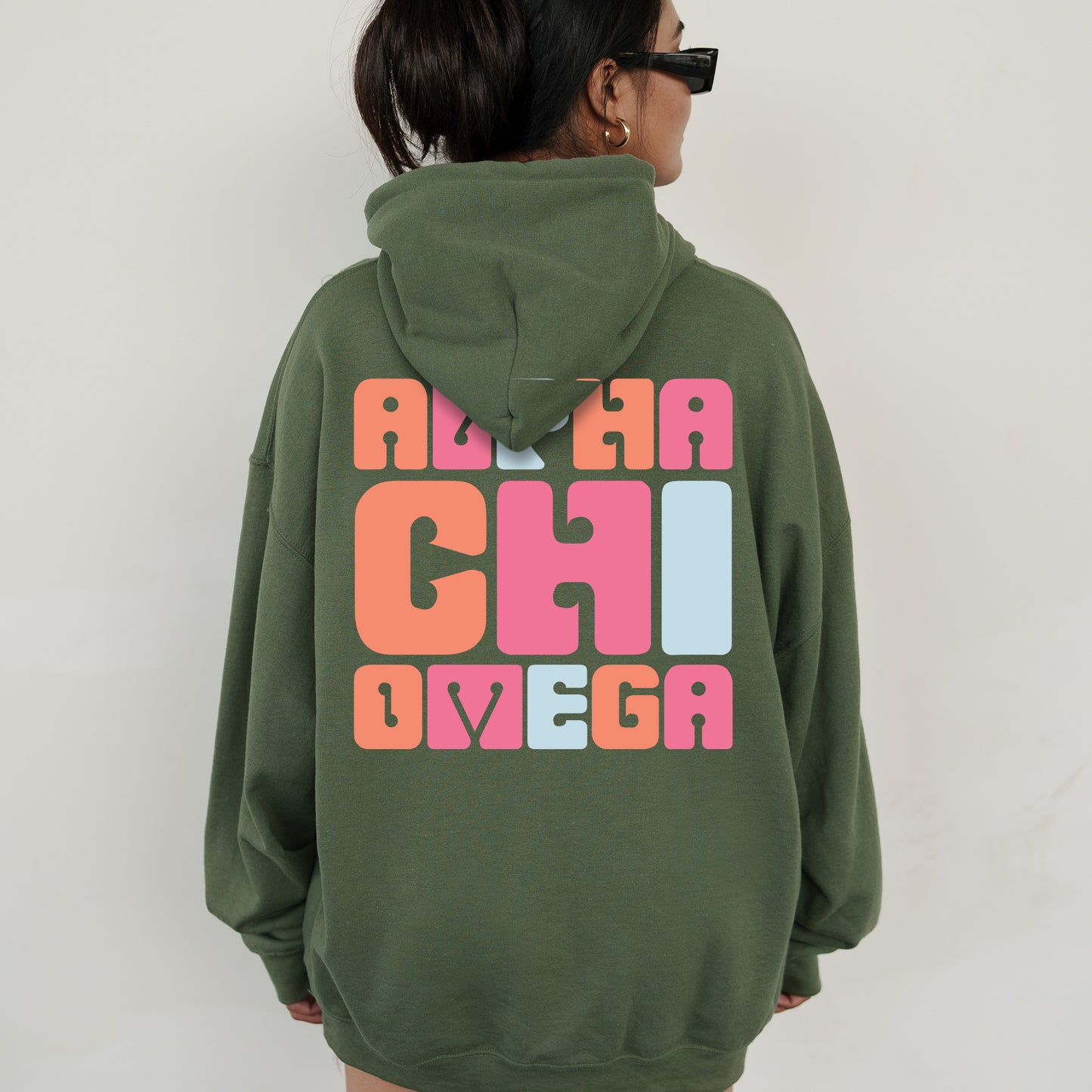 Alpha Chi Omega Vibrant Verve Sorority Hoodie _ 32601g