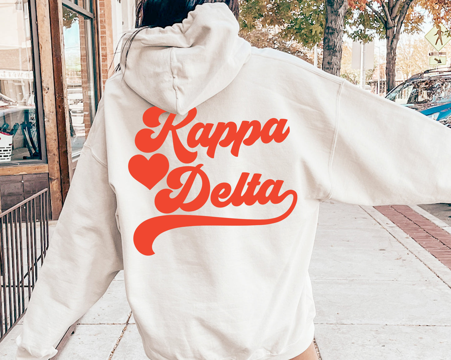 Kappa Delta Red Heart Sorority Hoodie _ 33362g