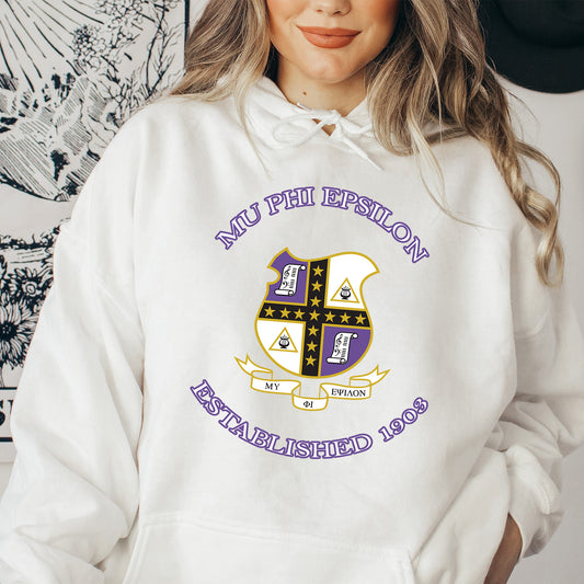 Mu Phi Epsilon Iconic Insignia COED Hoodie _ 35671g