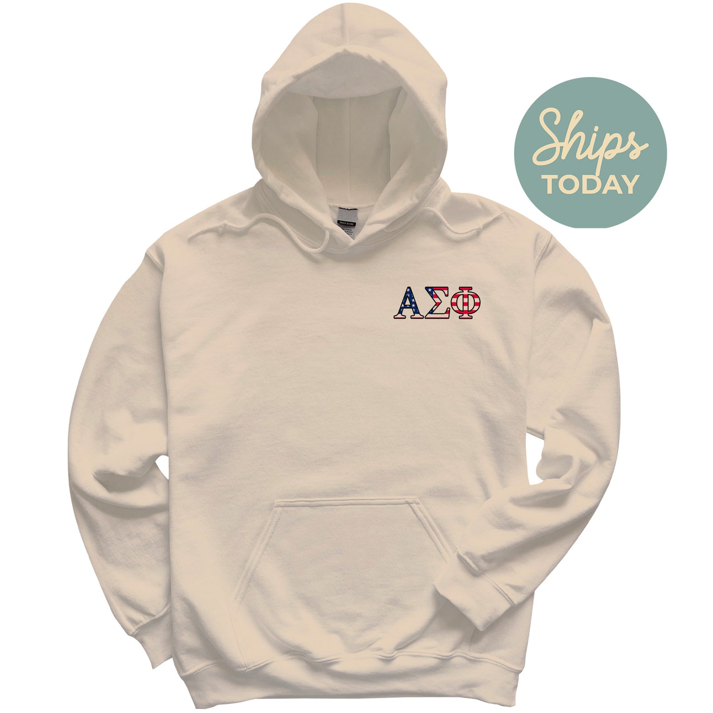 a white hoodie with the letters a and a on it