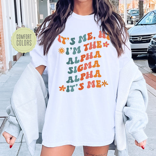 Alpha Sigma Alpha Style Comfort Colors Sorority T-shirt _ 35997g