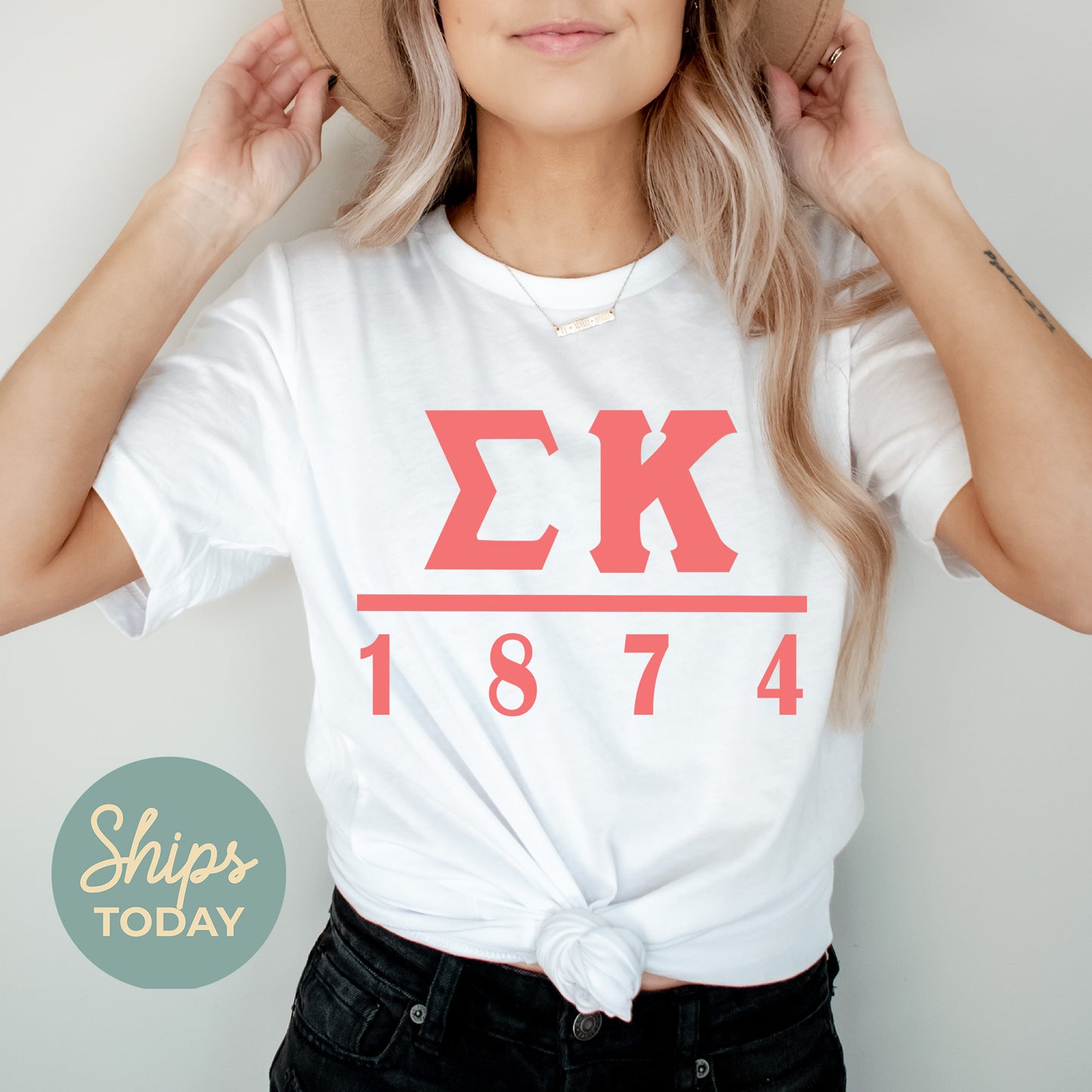 Sigma Kappa Monochromatic Sorority T-shirt _ 30865g