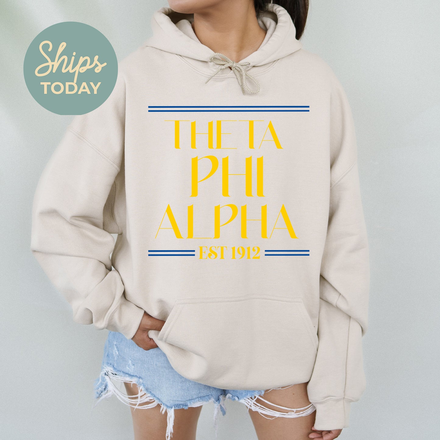 Theta Phi Alpha Greek Harmony Sorority Hoodie _ 34988g
