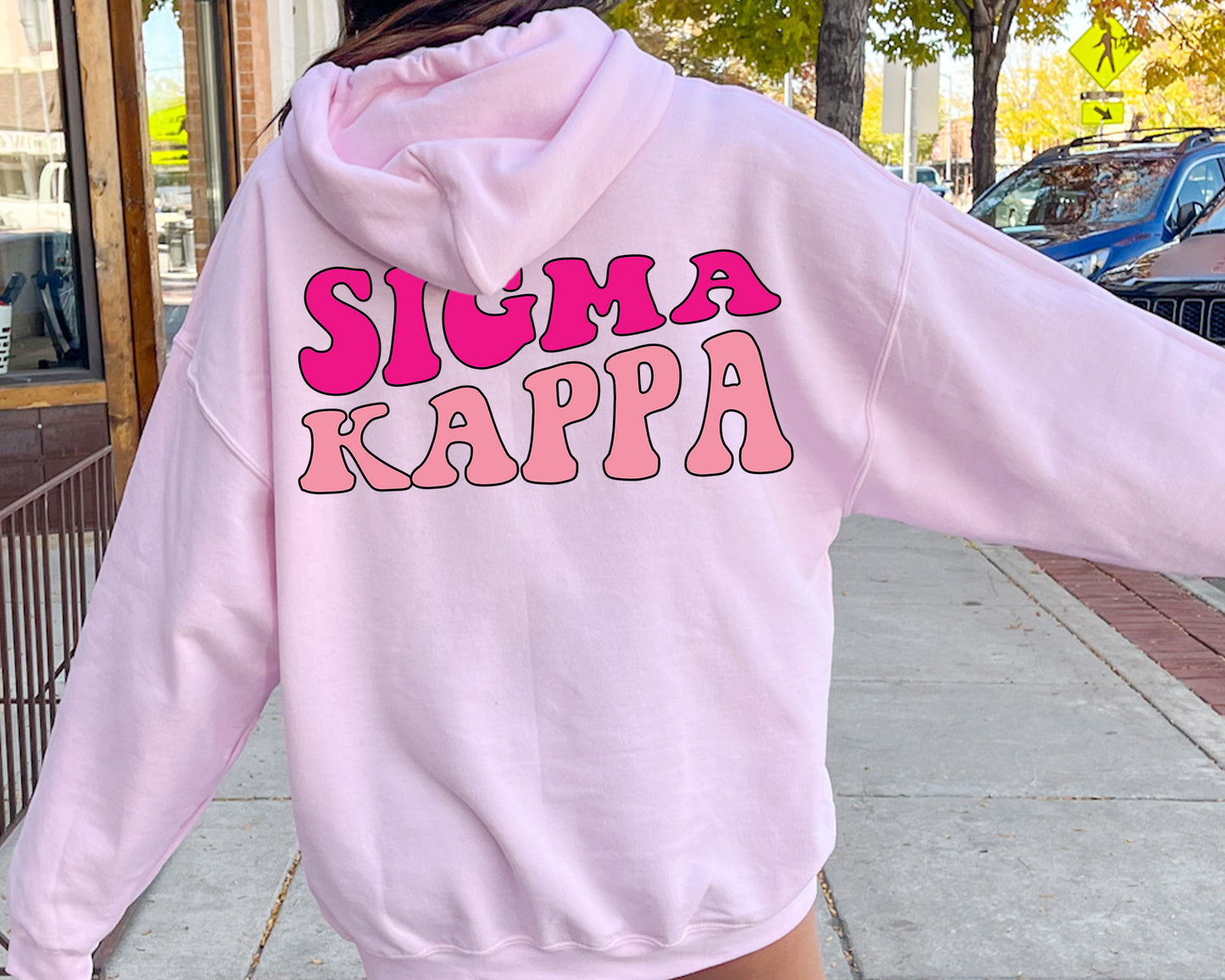 Sigma Kappa Shades of Pink Sorority Hoodie _ 32994g