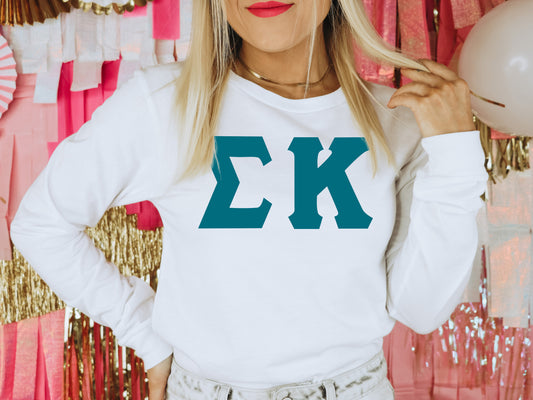 Sigma Kappa Back to the Basics Sorority Long Sleeve T-shirt _ 644g
