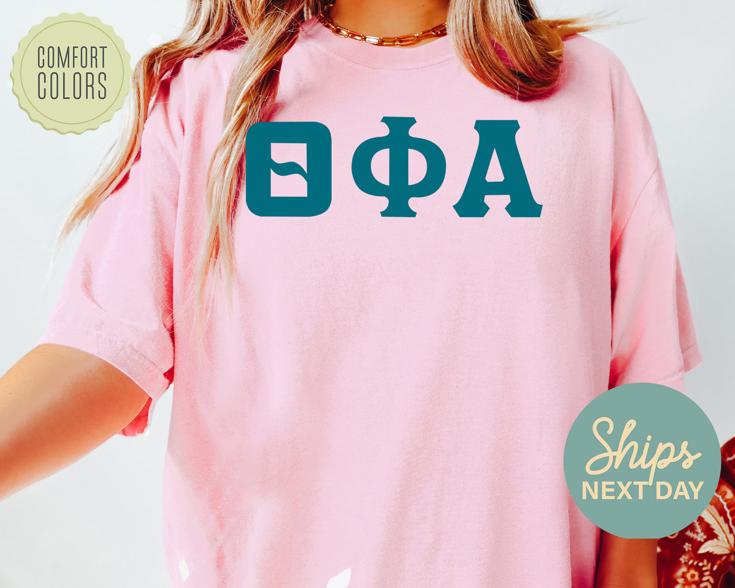Theta Phi Alpha Back to the Basics Comfort Colors Sorority T-shirt _ 646g