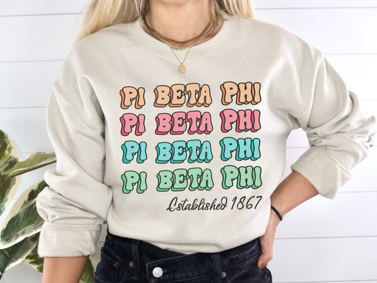 Pi Beta Phi Lucy Sorority Sweatshirt _ 278g