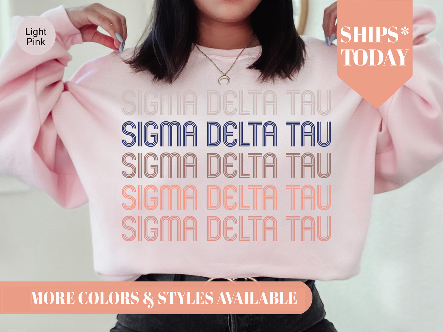 Sigma Delta Tau Greek Glamour Sorority Sweatshirt _ 31113g