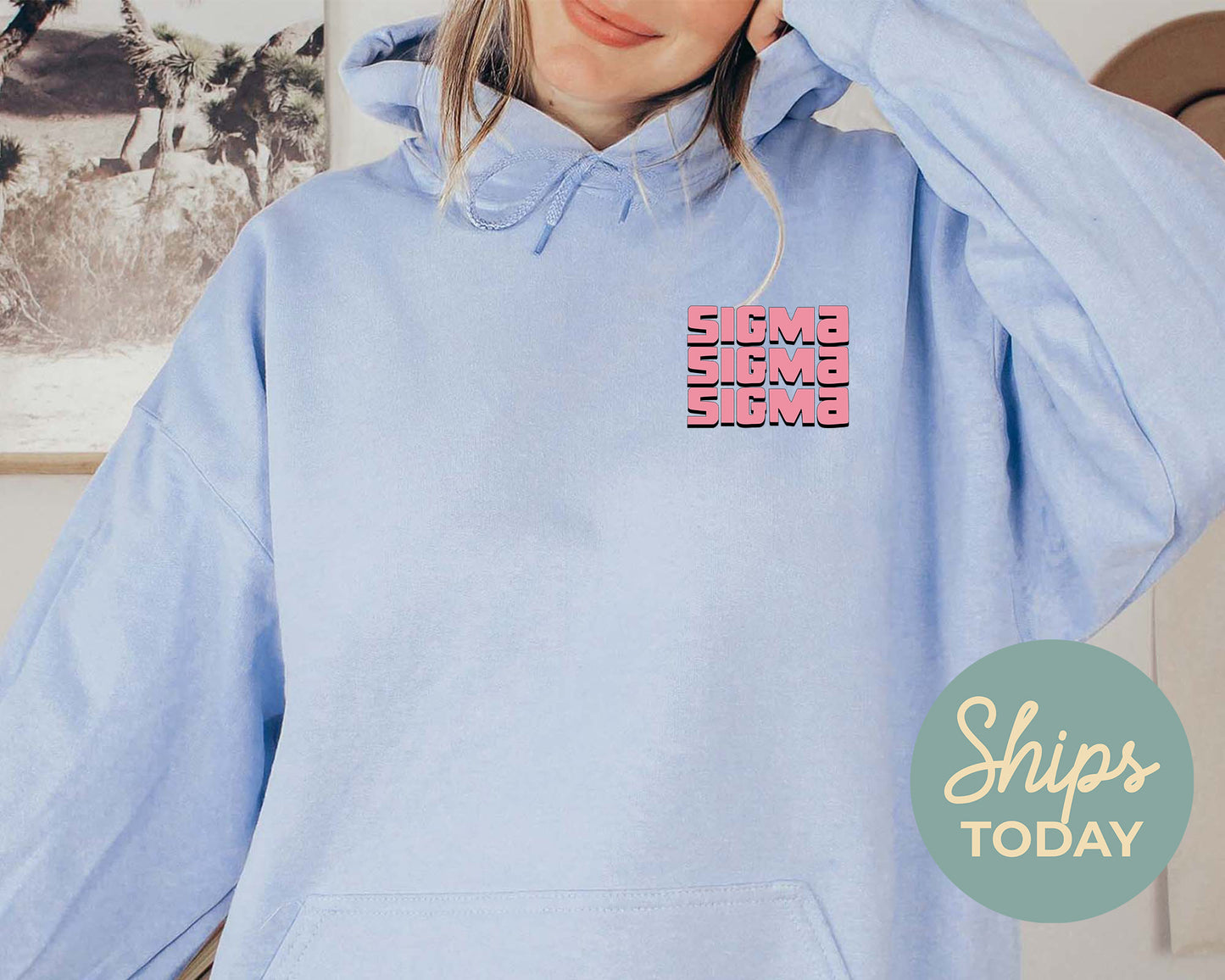 Sigma Sigma Sigma Dreamy Garden Sorority Hoodie _ 31839g