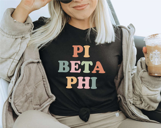 Pi Beta Phi Bright and Proud Sorority T-shirt _ 434g