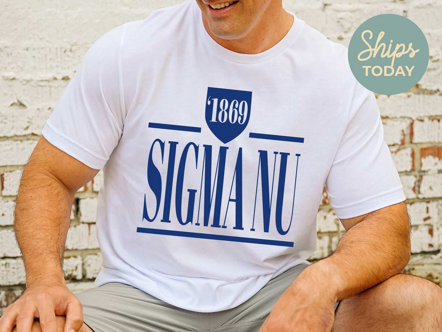 Sigma Nu Shield Fraternity T-shirt _ 1206g