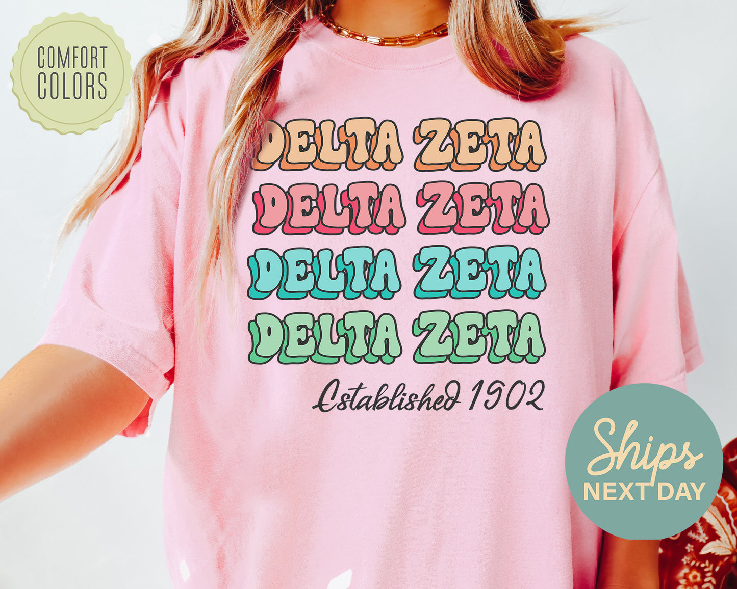 Delta Zeta Lucy Comfort Colors Sorority T-shirt _ 271g