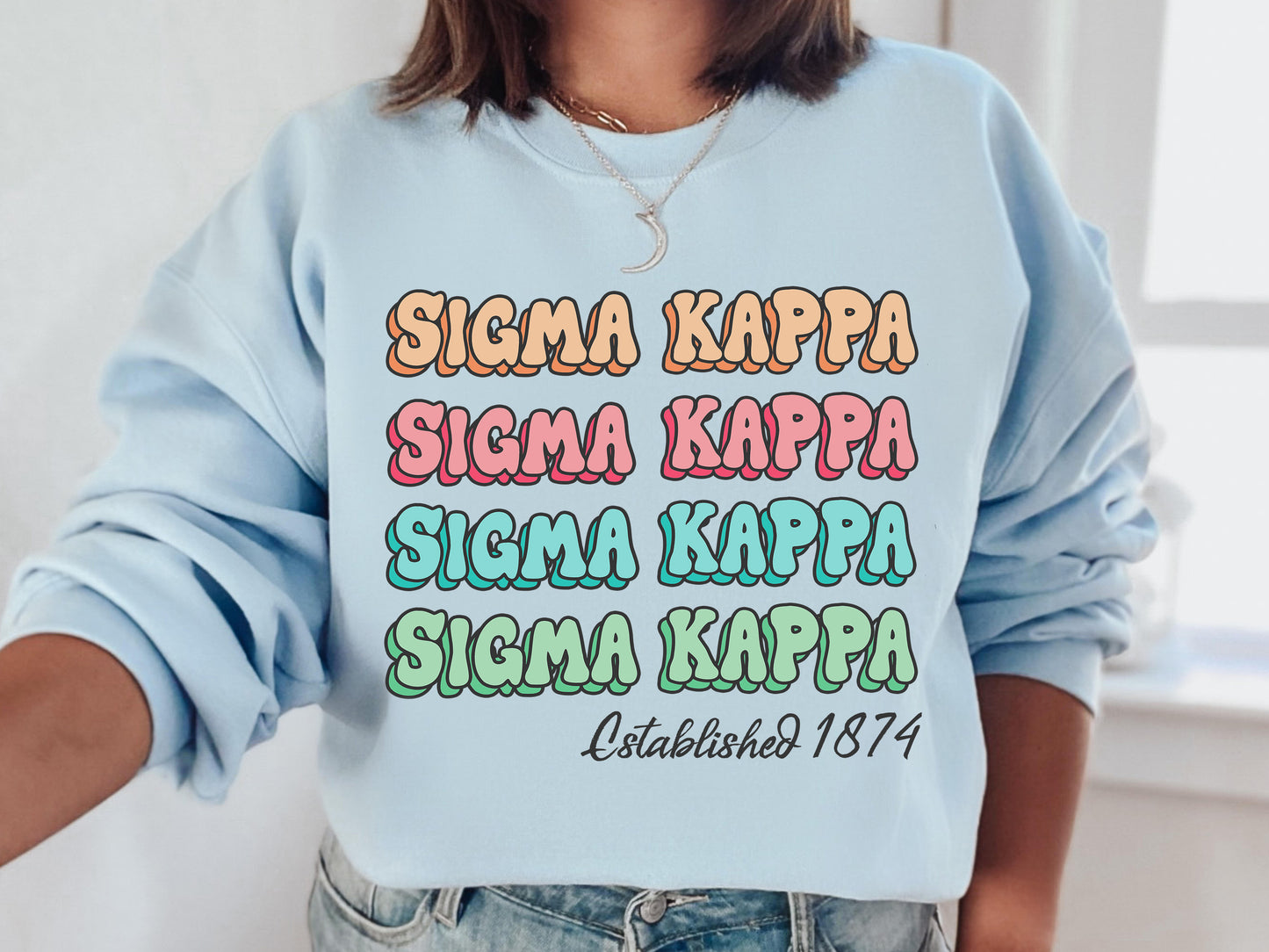 Sigma Kappa Lucy Sorority Sweatshirt _ 280g