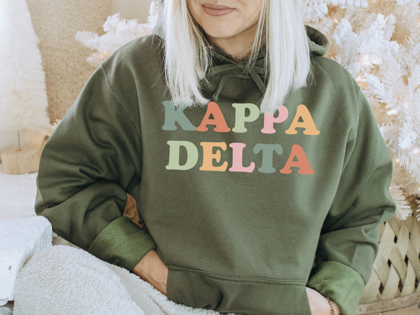 Kappa Delta Bright and Proud Sorority Hoodie _ 430g