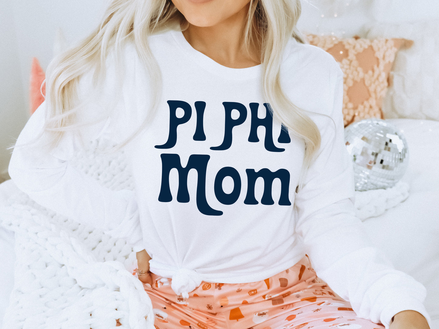 Pi Beta Phi Got it from my Mom Sorority Long Sleeve T-shirt _ 3091g