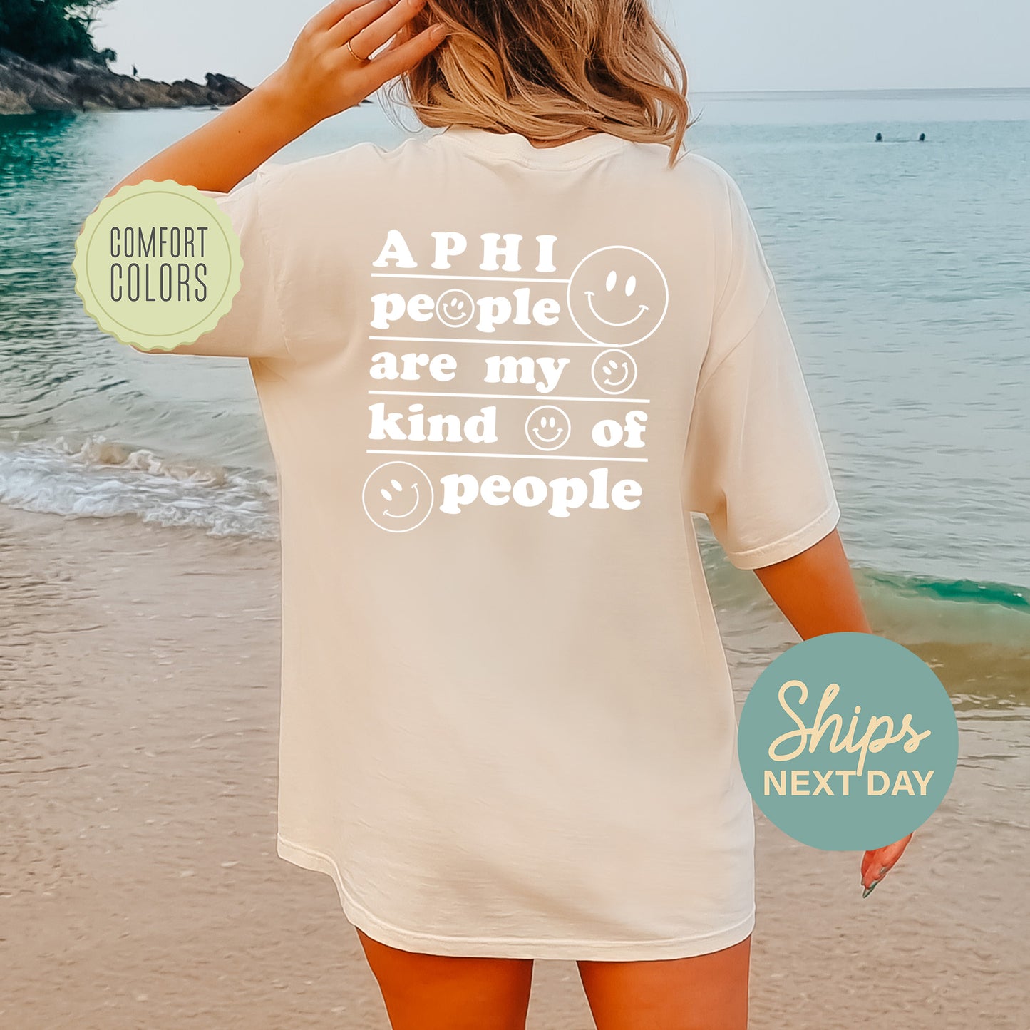 Alpha Phi My Kind of People Comfort Colors Sorority T-shirt _ 33263g