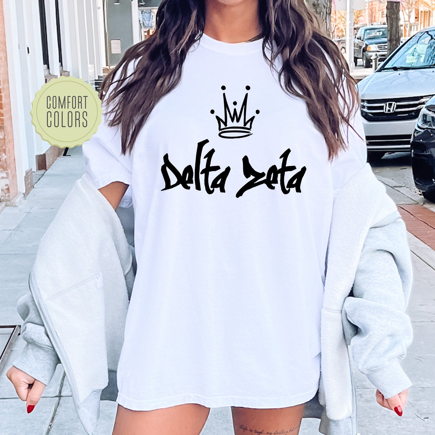 Delta Zeta Queen Comfort Colors Sorority T-shir _ 2460g