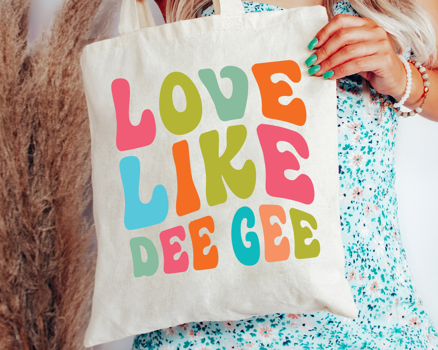 Delta Gamma Love Like Sorority Tote Bag _ 34345g