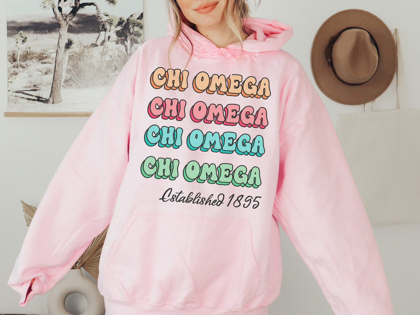 Chi Omega Lucy Sorority Hoodie _ 267g