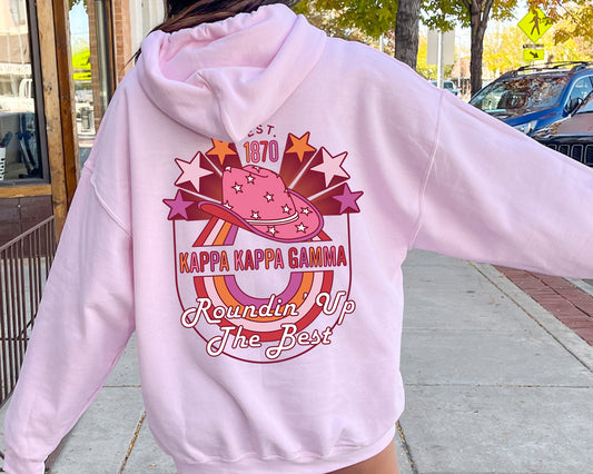 Kappa Kappa Gamma Roundin' up the Best Sorority Hoodie _ 32911g