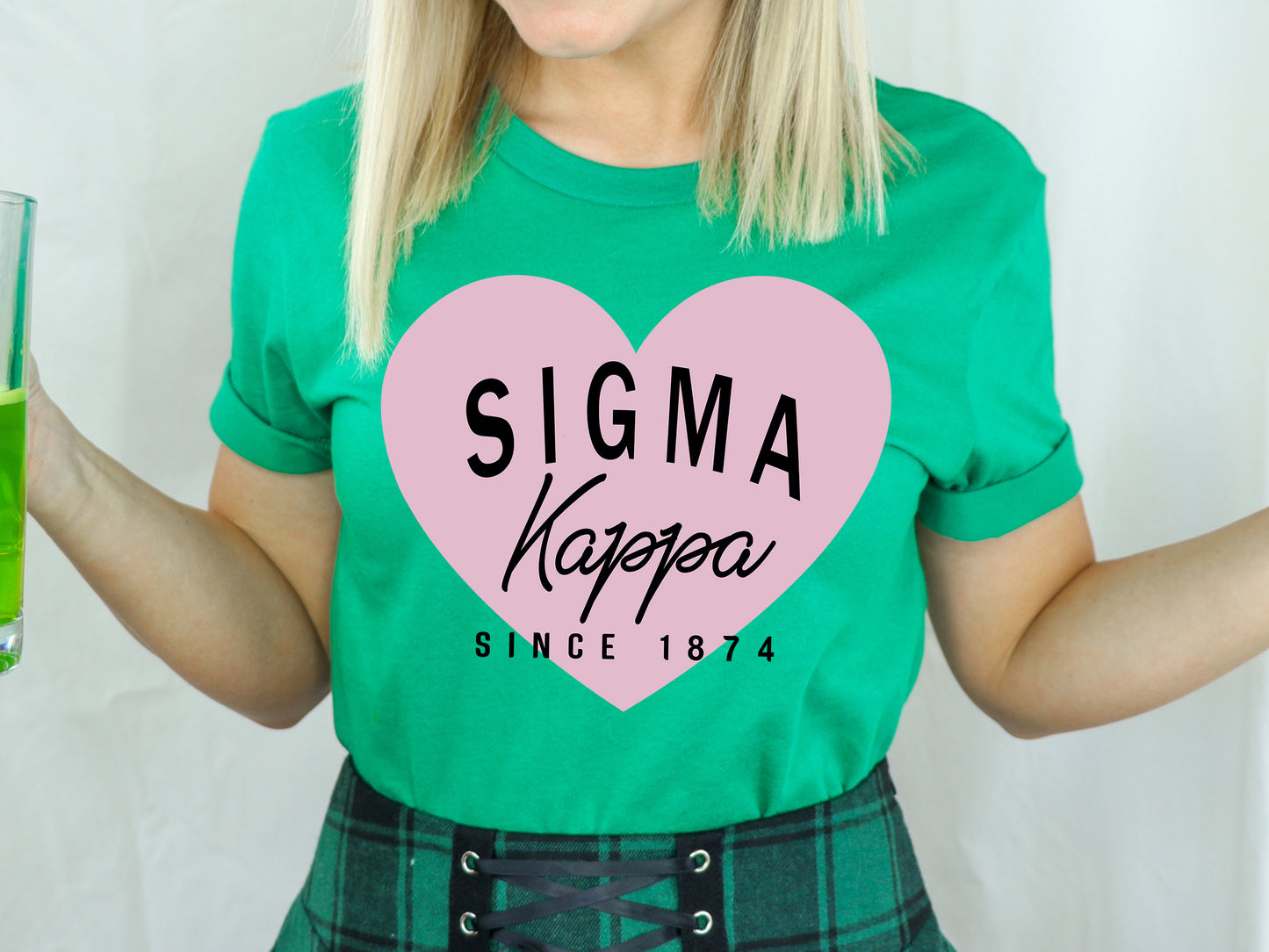 Sigma Kappa Pretty in Pink Sorority T-shirt _ 462g