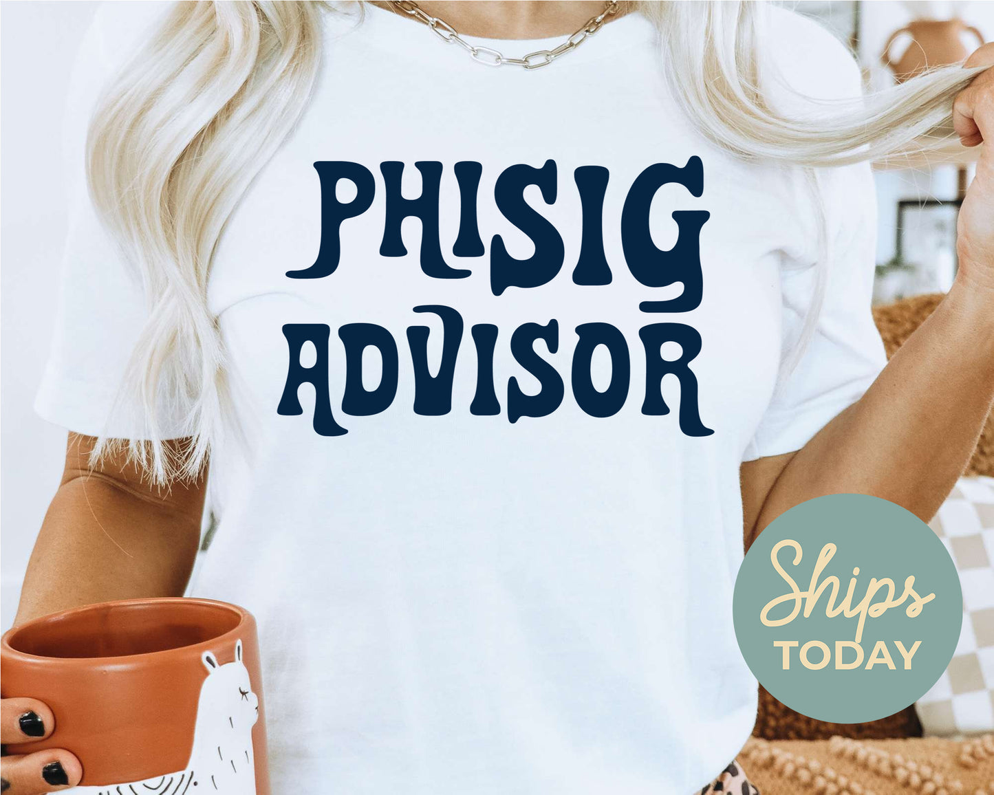 Phi Sigma Sigma Best Advisor Sorority T-shirt _ 3116g