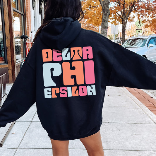Delta Phi Epsilon Vibrant Verve Sorority Hoodie _ 32613g