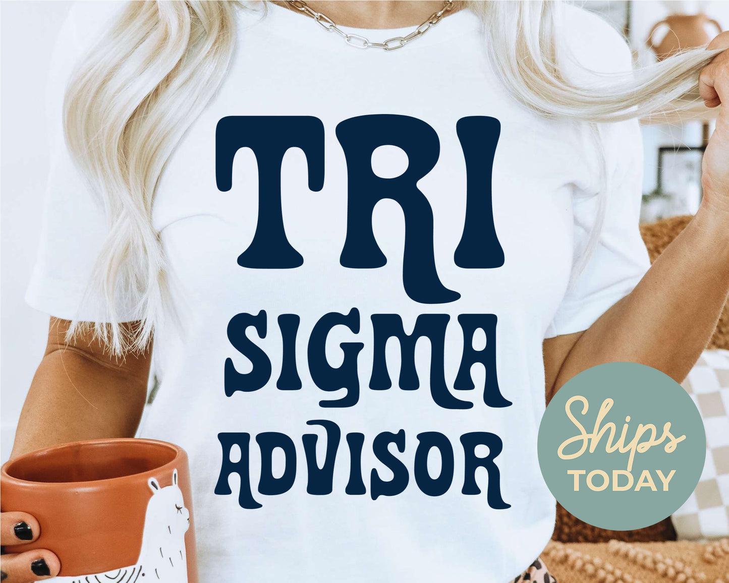 Sigma Sigma Sigma Best Advisor Sorority T-shirt _ 3120g