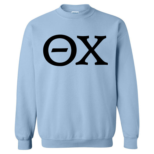 Theta Chi Black Letters Fraternity Sweatshirt _ 34935g