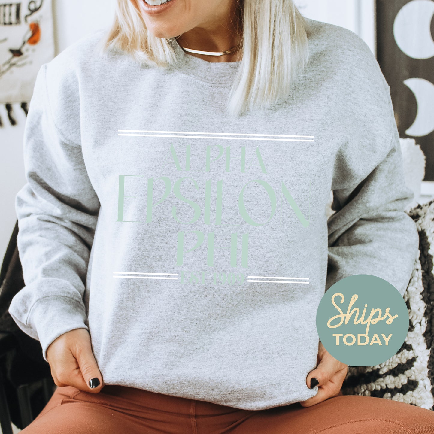 Alpha Epsilon Phi Greek Harmony Sorority Sweatshirt _ 34966g
